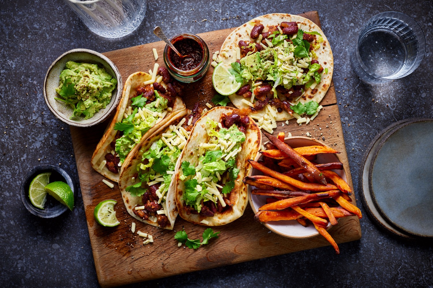 Ultimate Mexican bean tacos