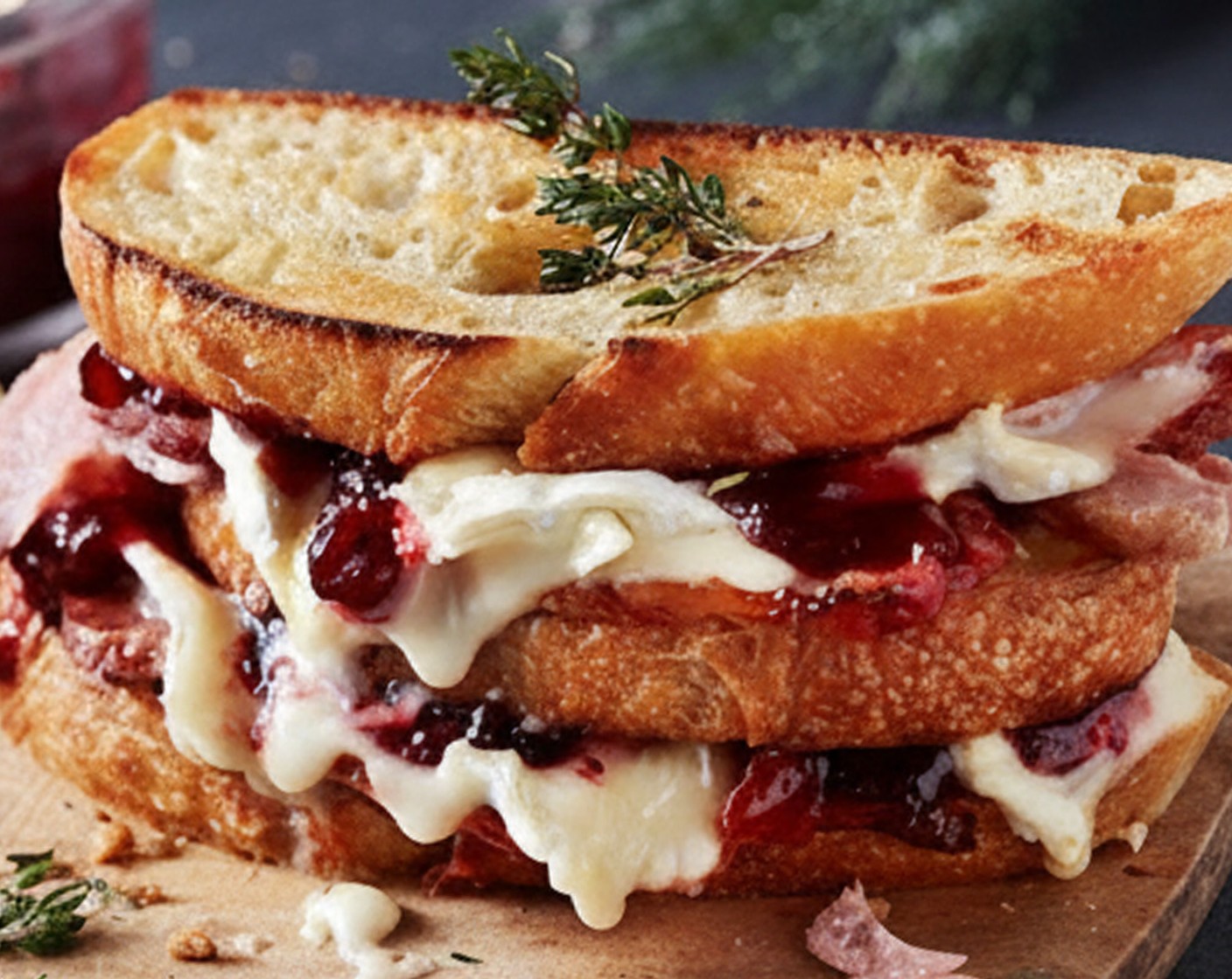 step 2 Return to the pan and cook on the reverse side of the bread until the cheese starts to melt. Serve with black truffle crisps (1 handful).