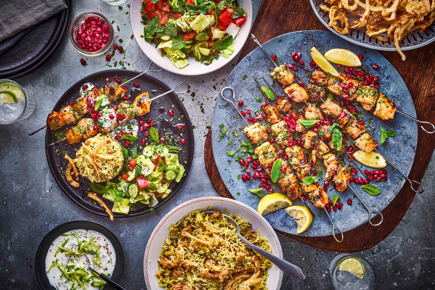 Joseph's Lebanese feast – Chicken shish tawook, mujadara and Arabic salad