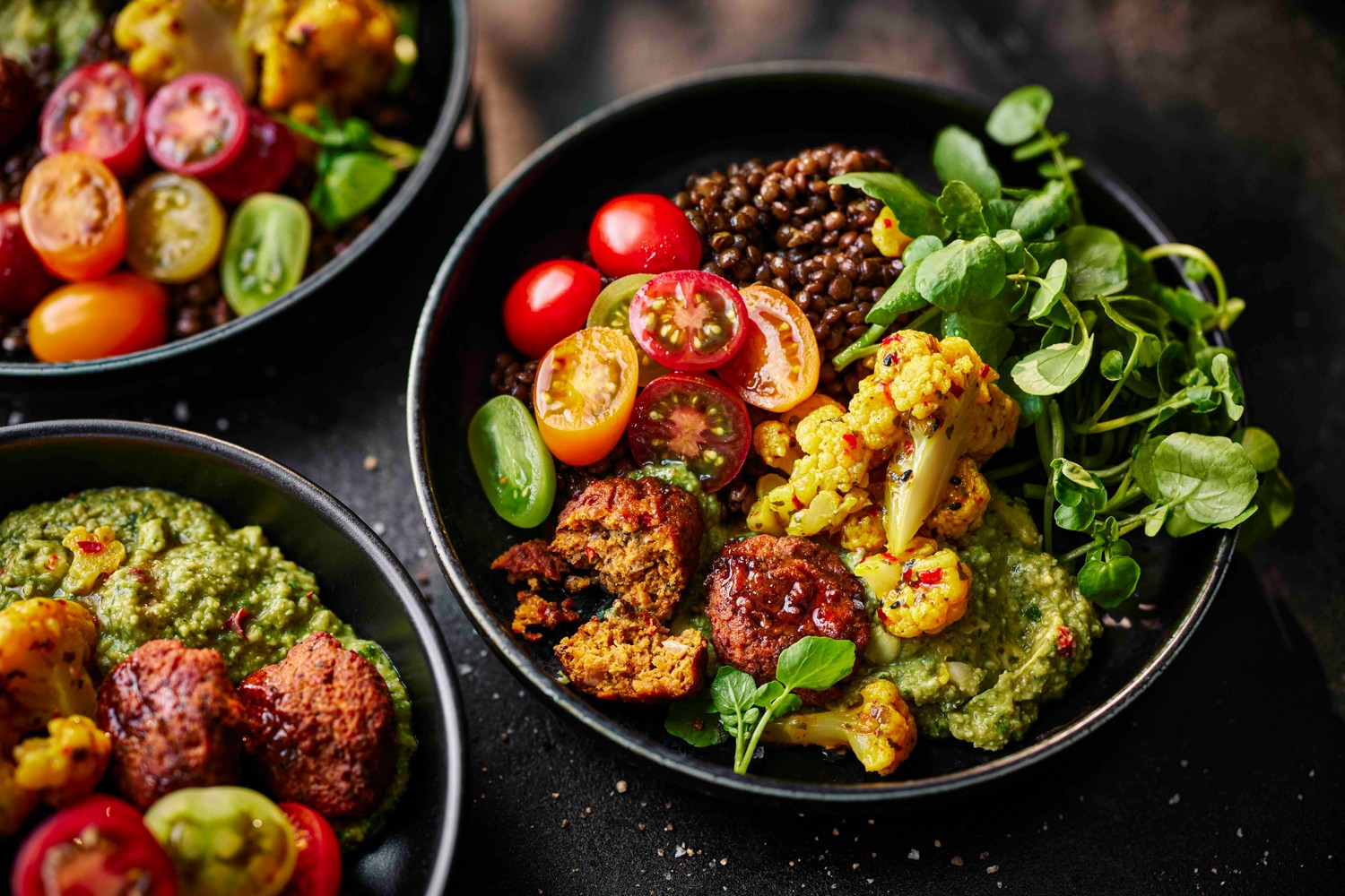 Quick no-cook healthy falafel bowl recipe