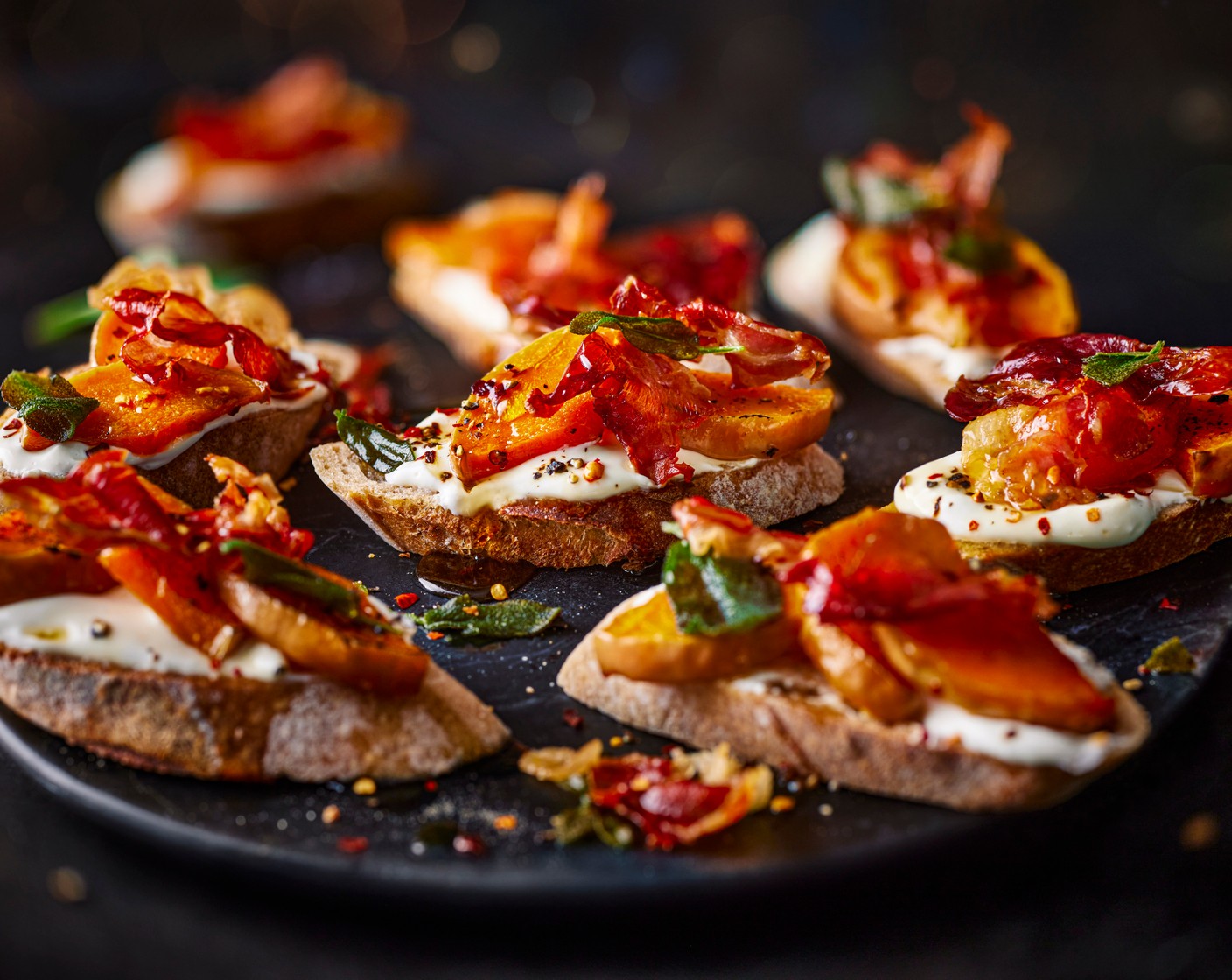 step 8 Tip: to make this vegetarian, swap the serrano ham for a dollop of our Plant Kitchen vegan ‘nduja.