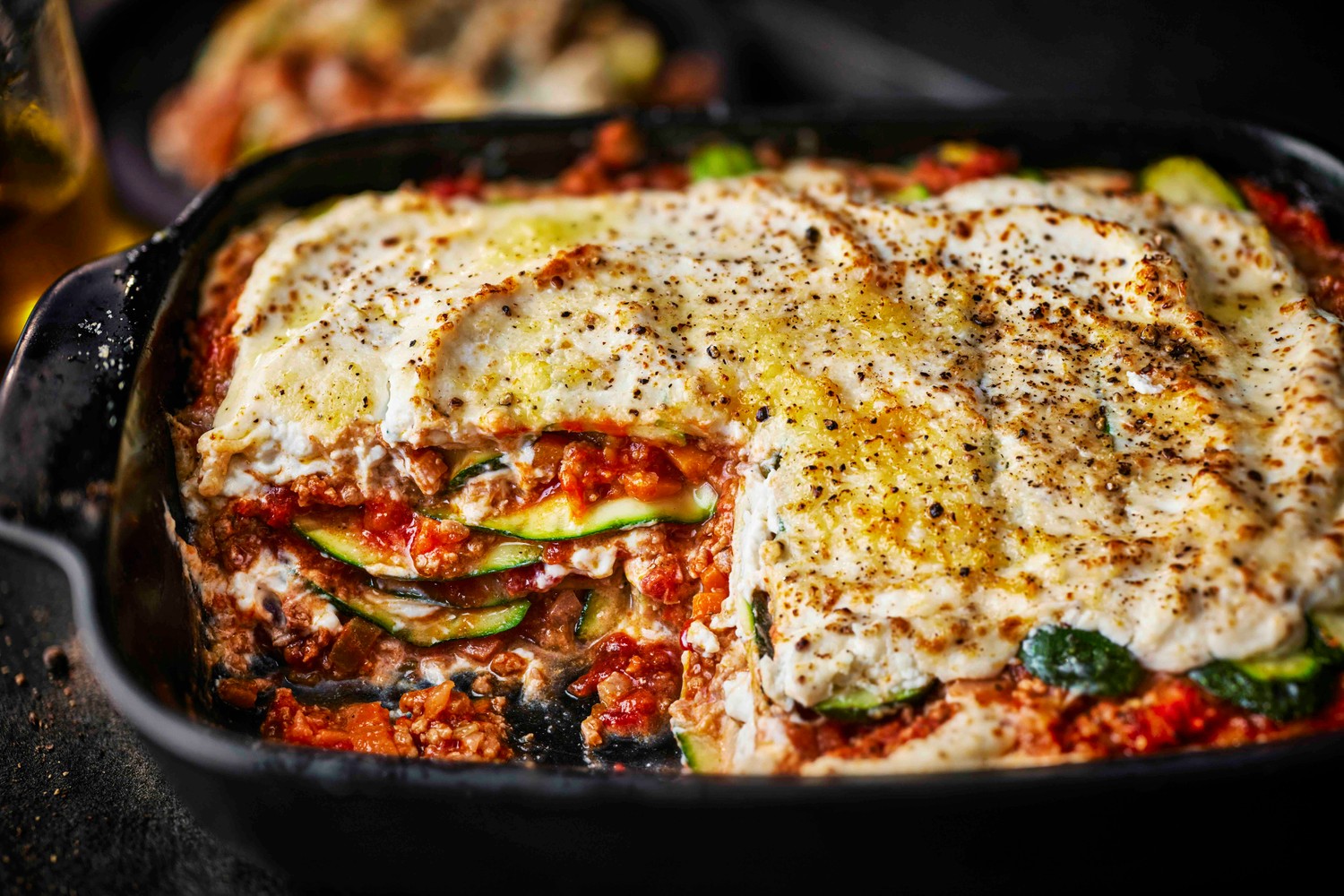Courgette, turkey and ricotta no-pasta lasagne