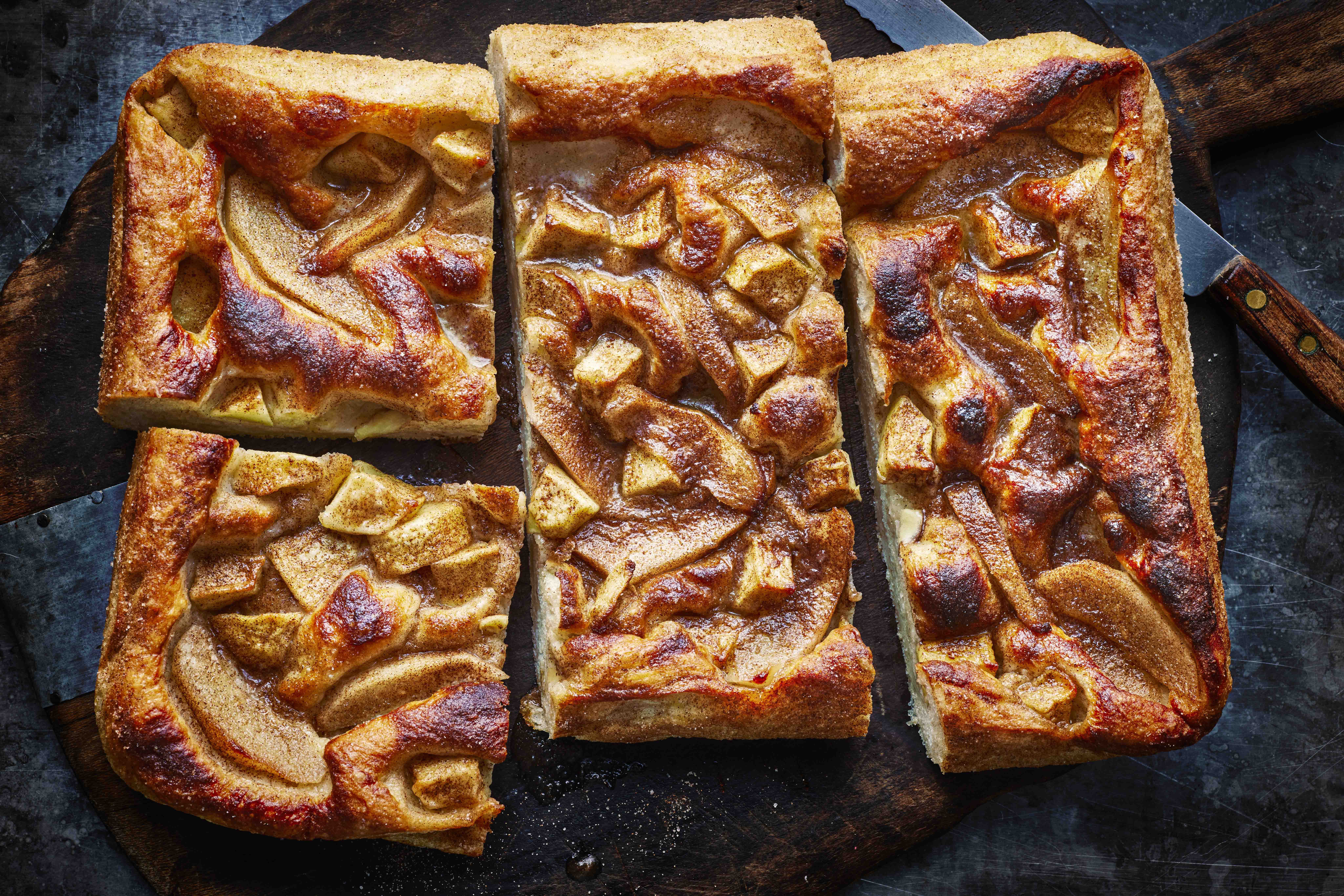 Apple, pear and cinnamon focaccia-image