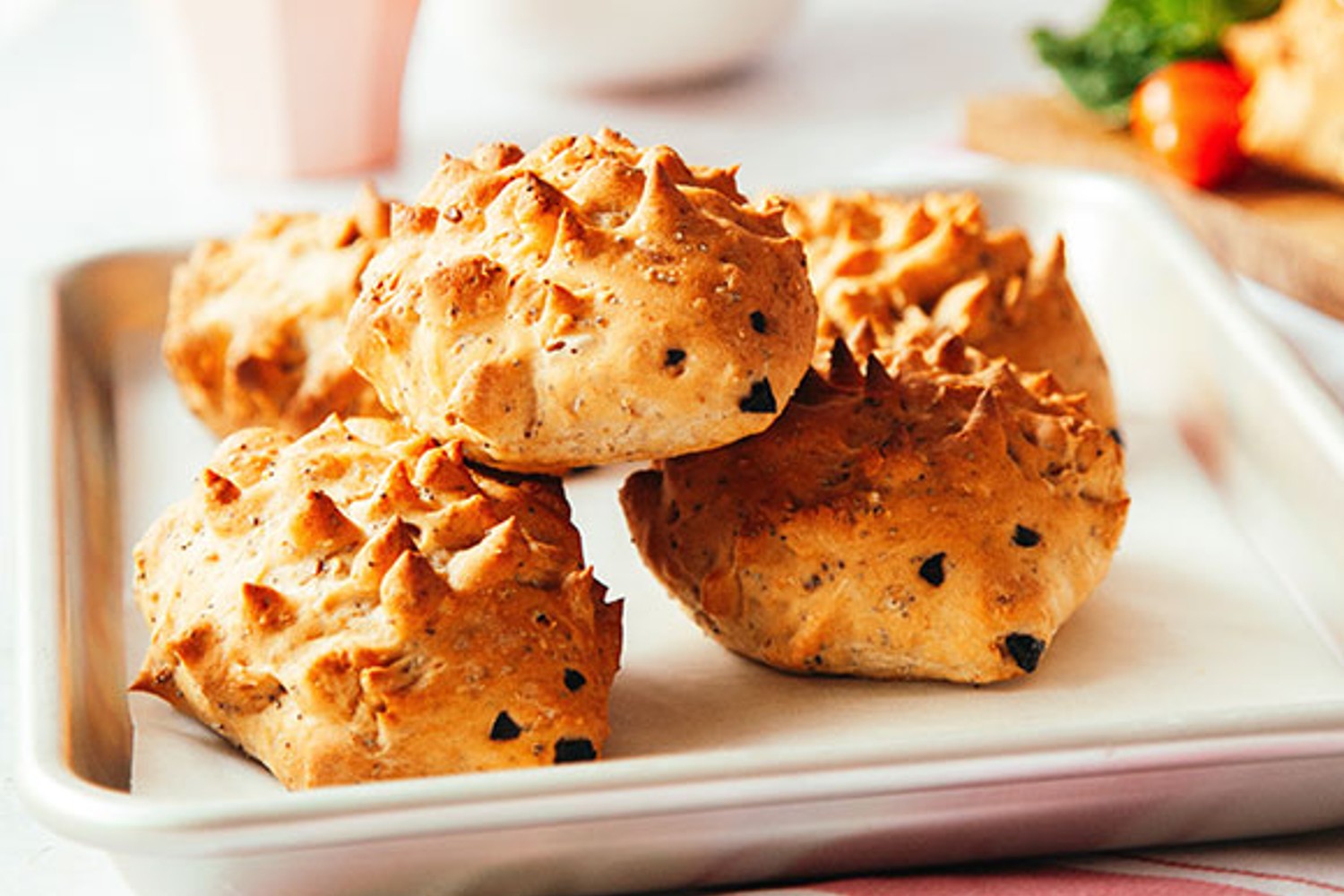Adorable hedgehog bread rolls