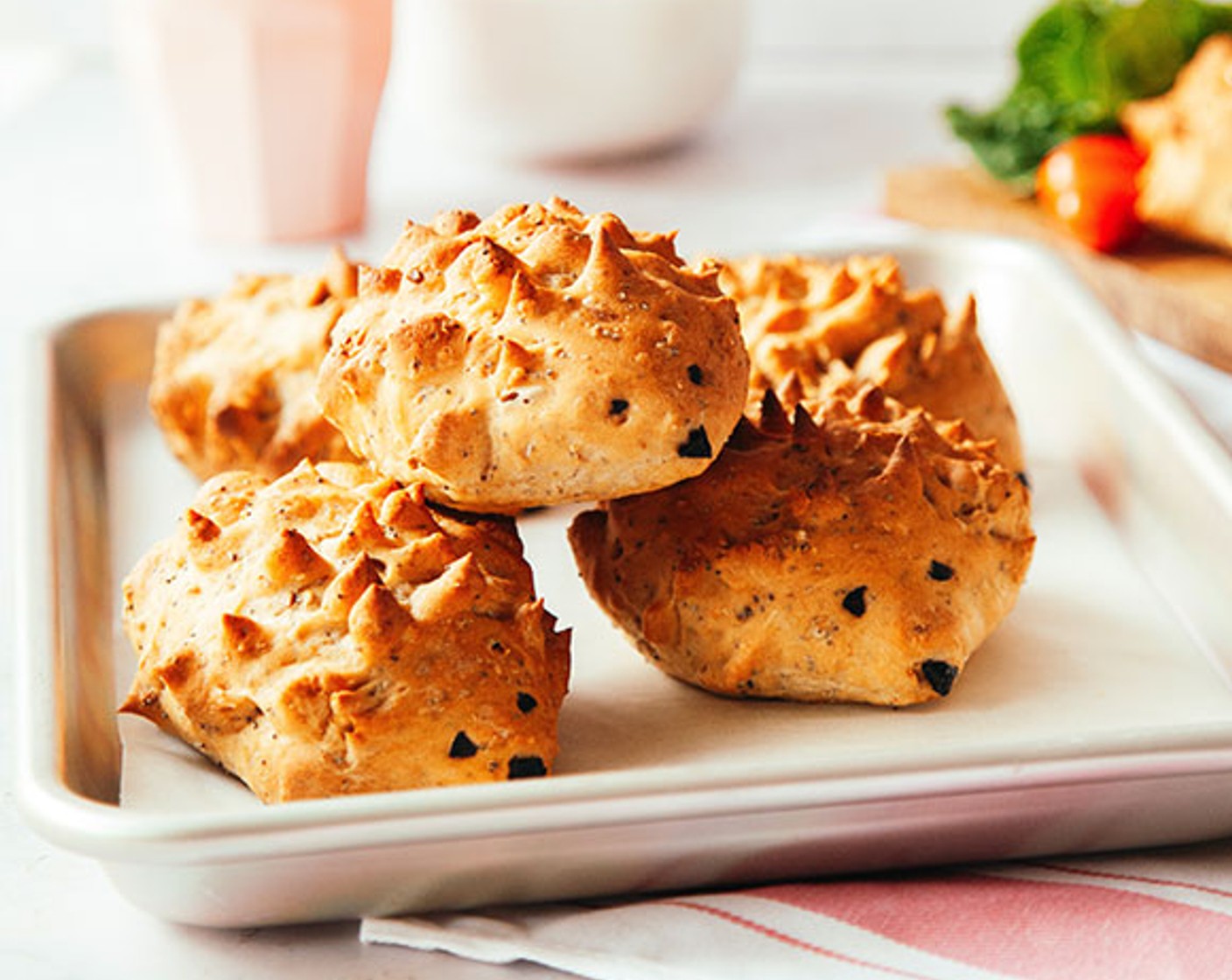 step 9 Bake for 15-20 minutes or until the rolls are risen, golden and fully cooked through – when tapped, the bottom of the rolls should sound hollow.