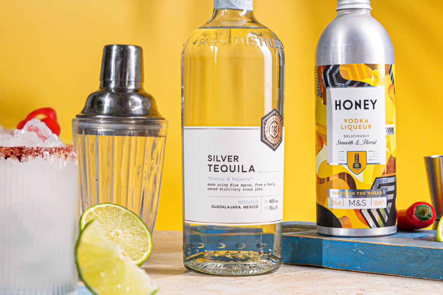 Hot honey margarita