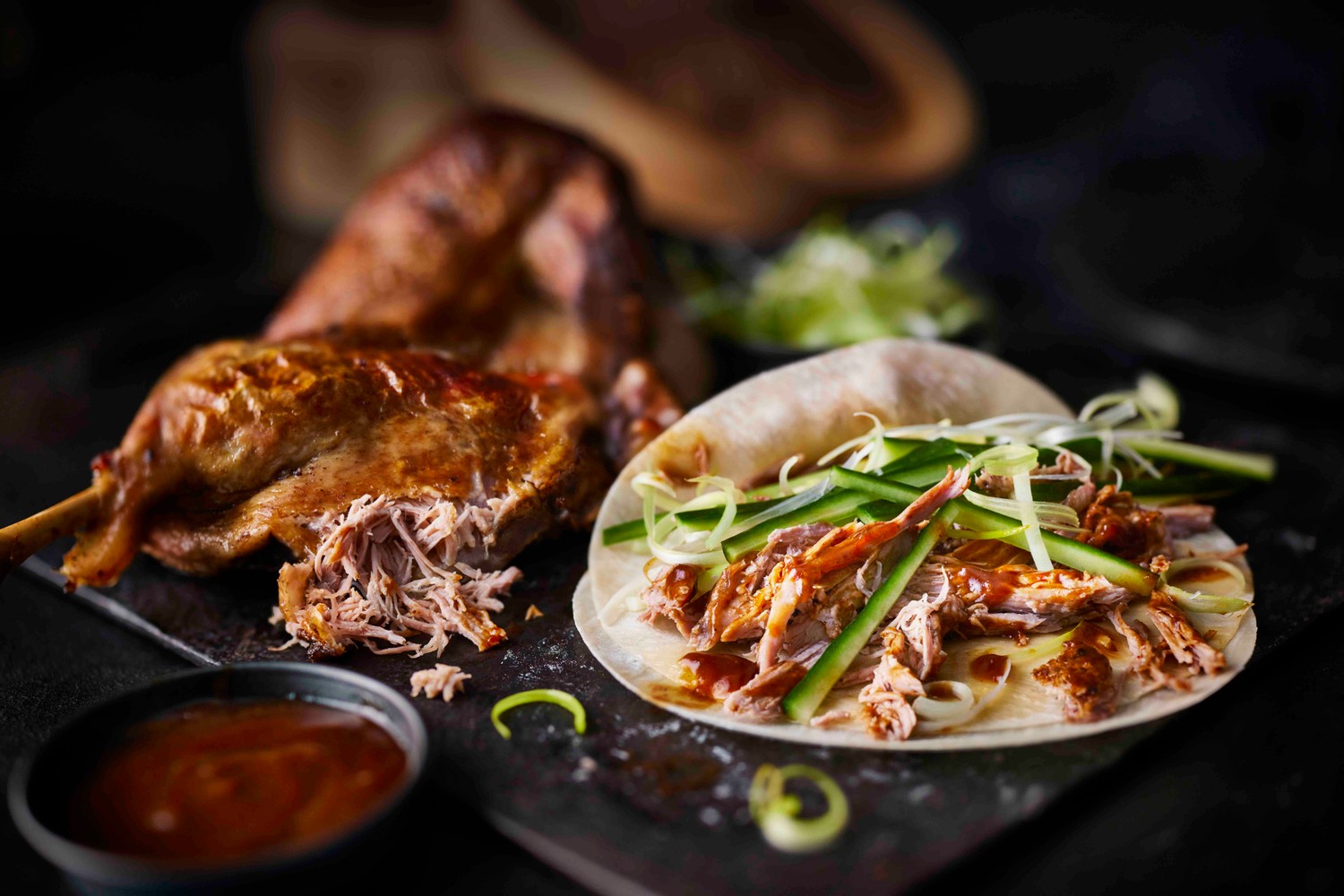 Crispy duck pancake recipe
