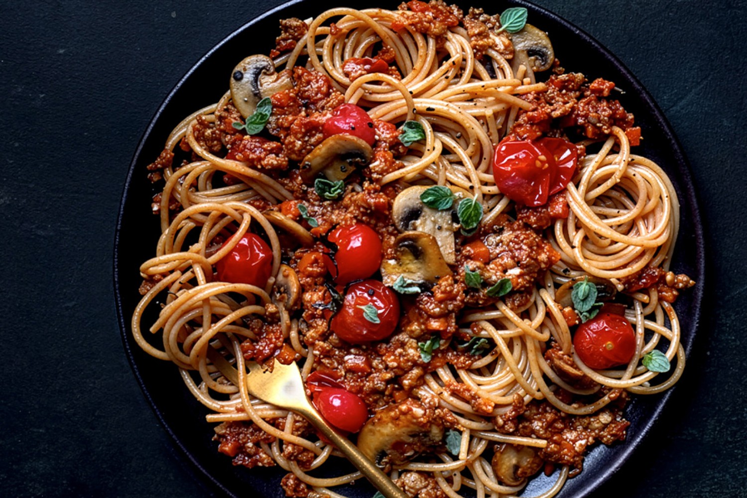 Vegan spaghetti bolognese recipe