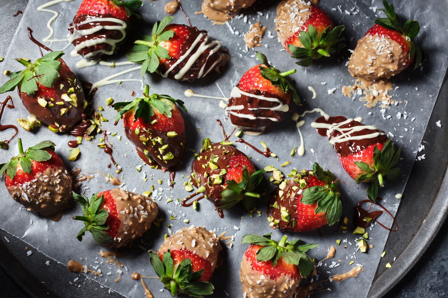 3 Valentine’s Day chocolate strawberries