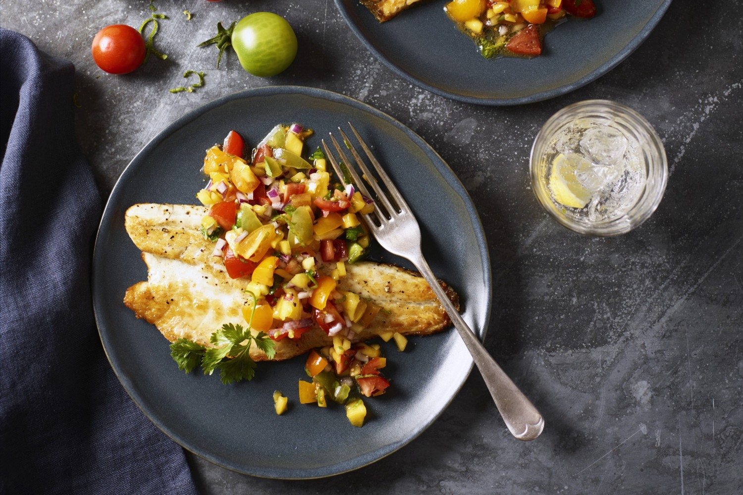 Summery sea bass