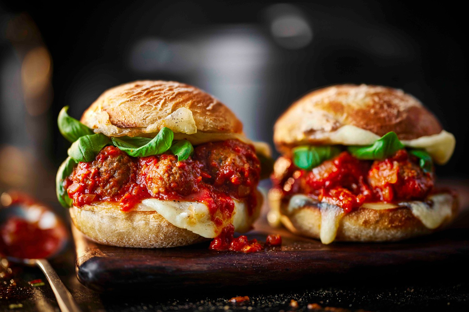Meatball and mozzarella ciabatta rolls recipe