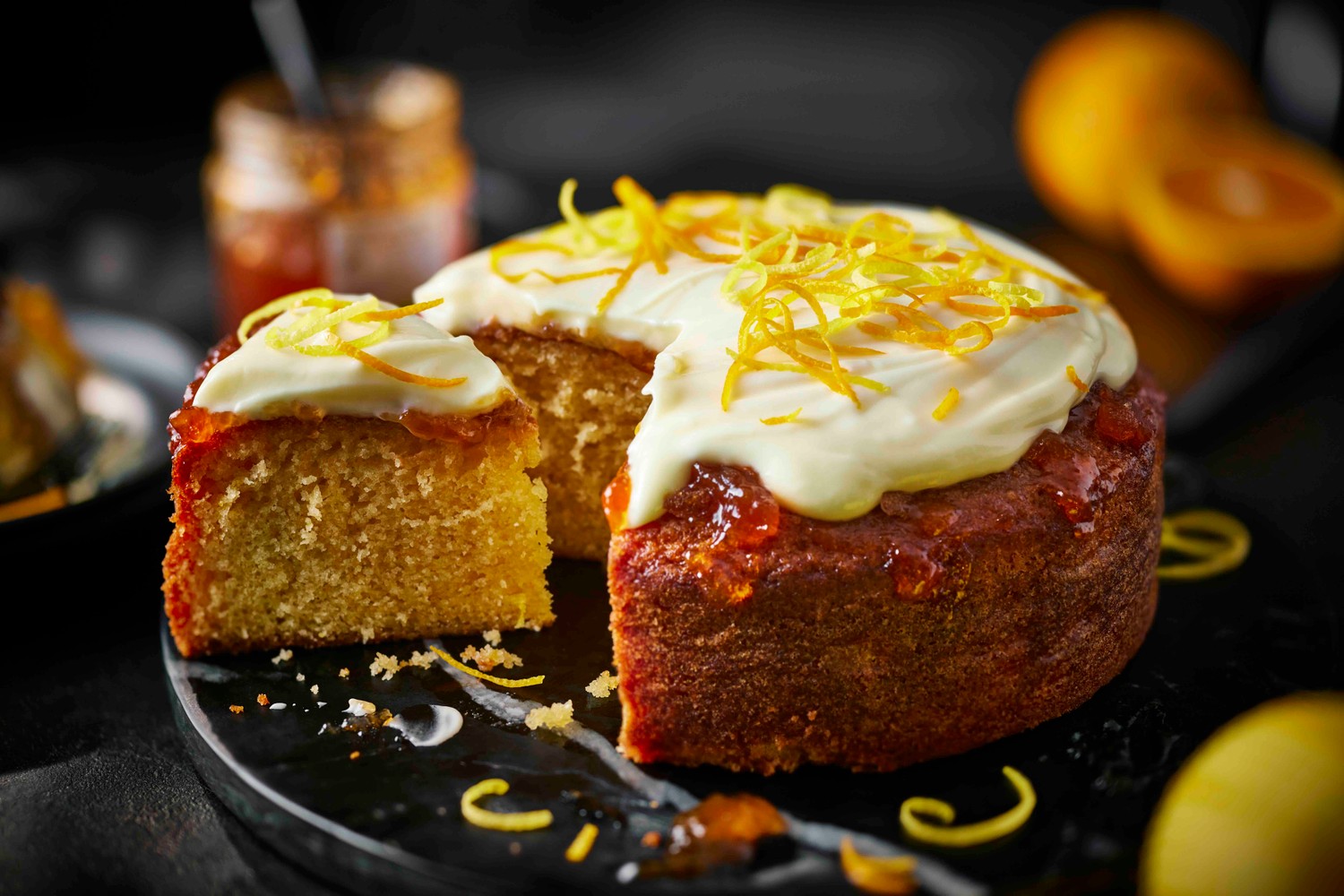 Triple citrus yogurt pot cake recipe