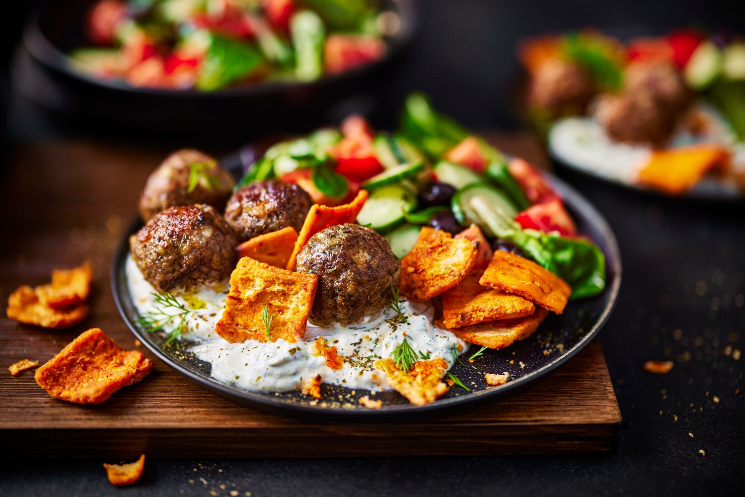Greek Turkey meatball bowl recipe