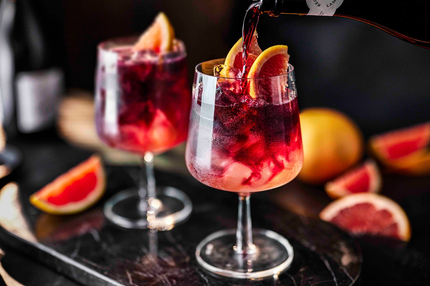 Lambrusco spritz recipe