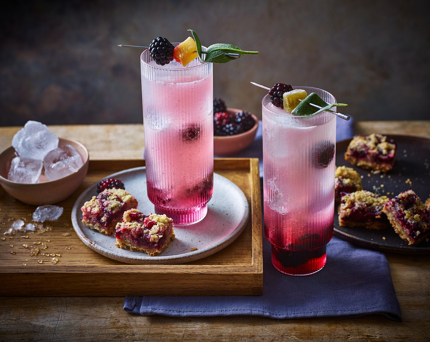 step 10 Once baked, remove from the oven and allow to cool for a couple of hours before cutting into squares to enjoy with a cuppa – or even better, your blackberry and sage ginger fizz cocktail.