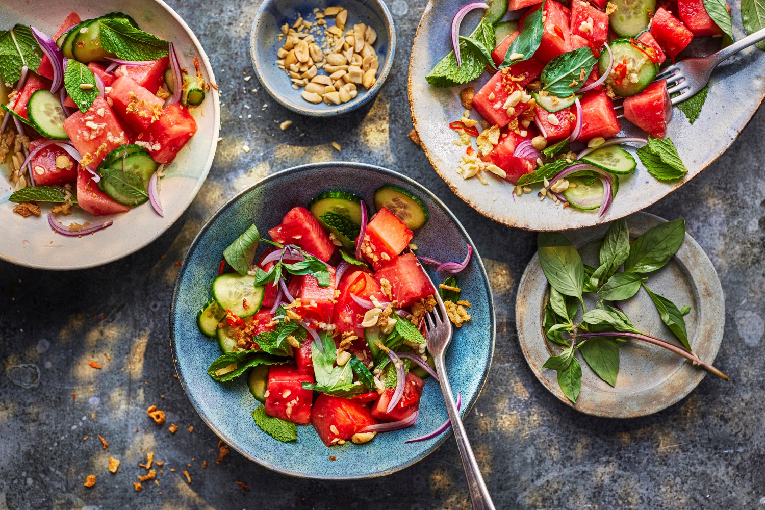 Thai-style watermelon salad