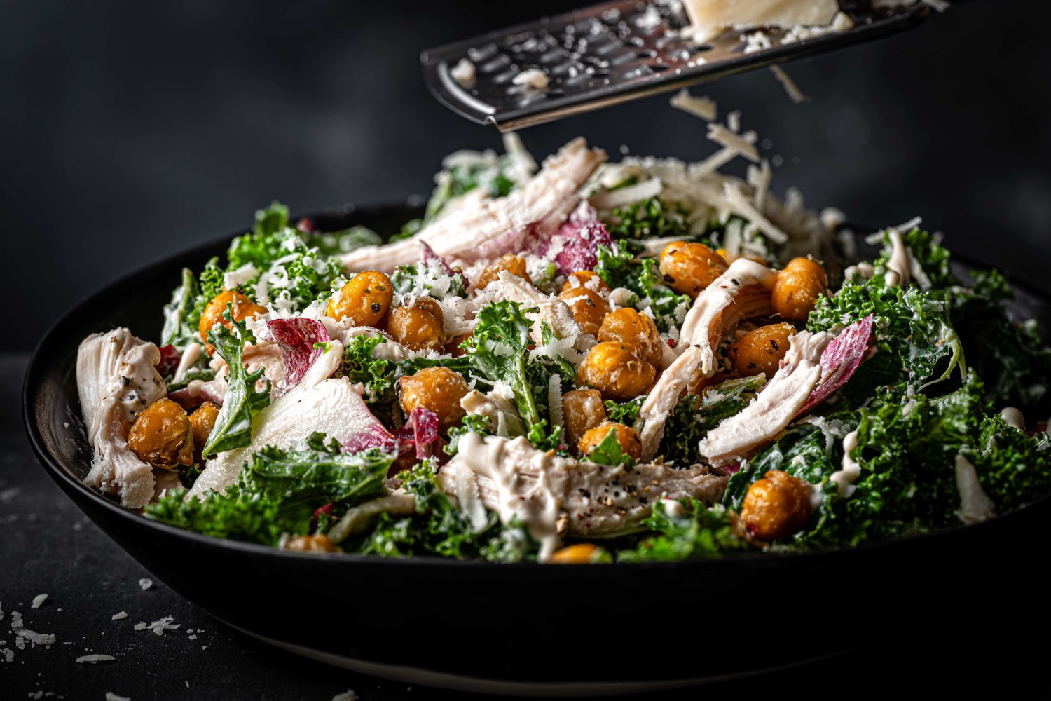 Chicken and kale Caesar salad recipe