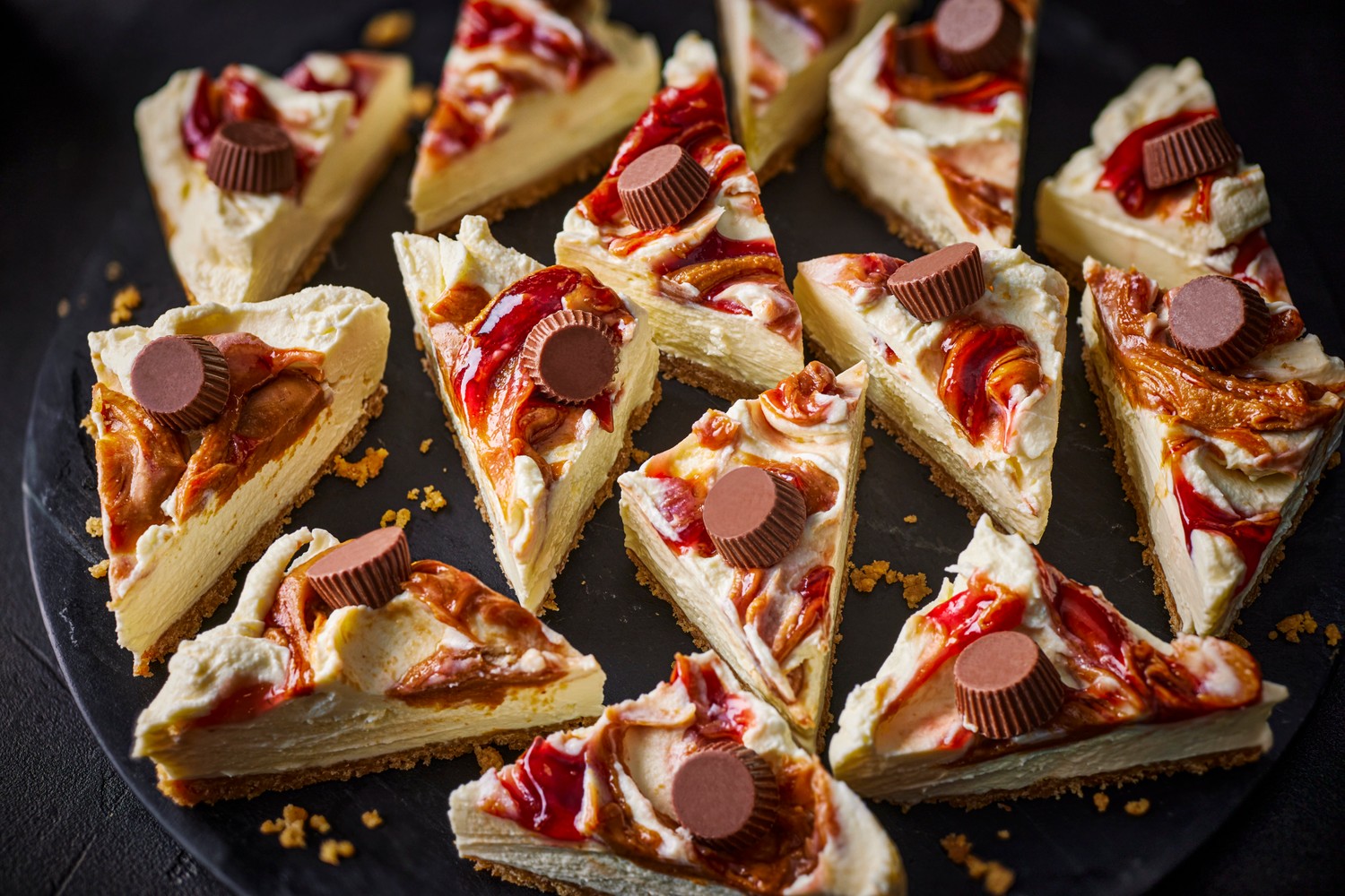 Mini peanut butter and jelly cheesecake bites recipe