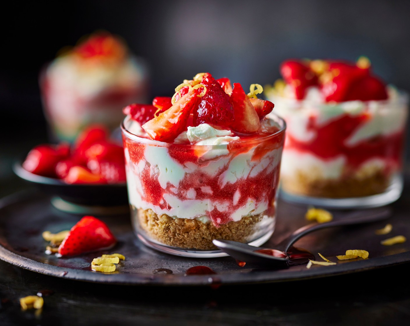step 6 Chill the cheesecake pots in the fridge until ready to serve. These can be made the day before, if you like.