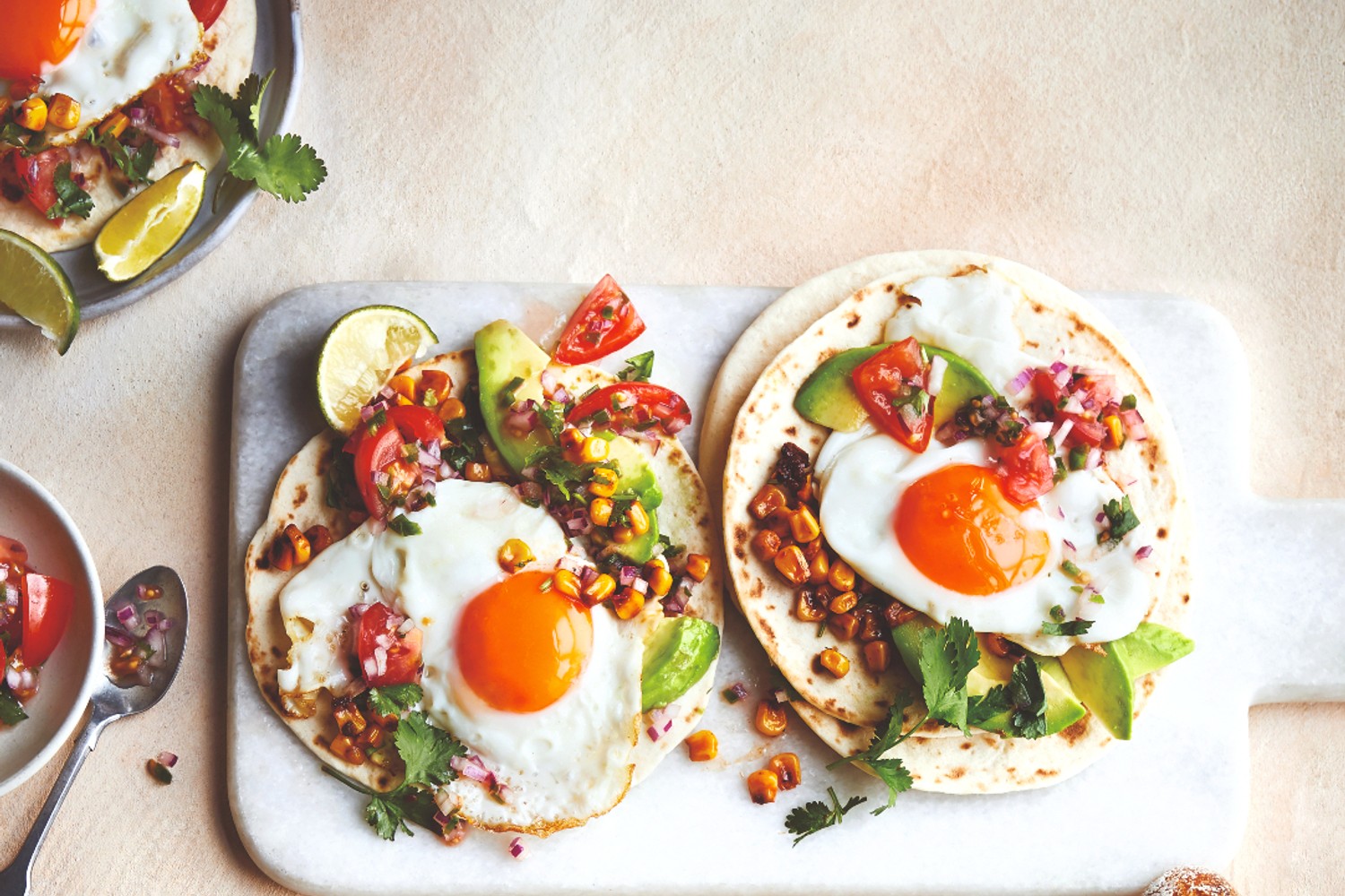 Mexican-style egg tacos