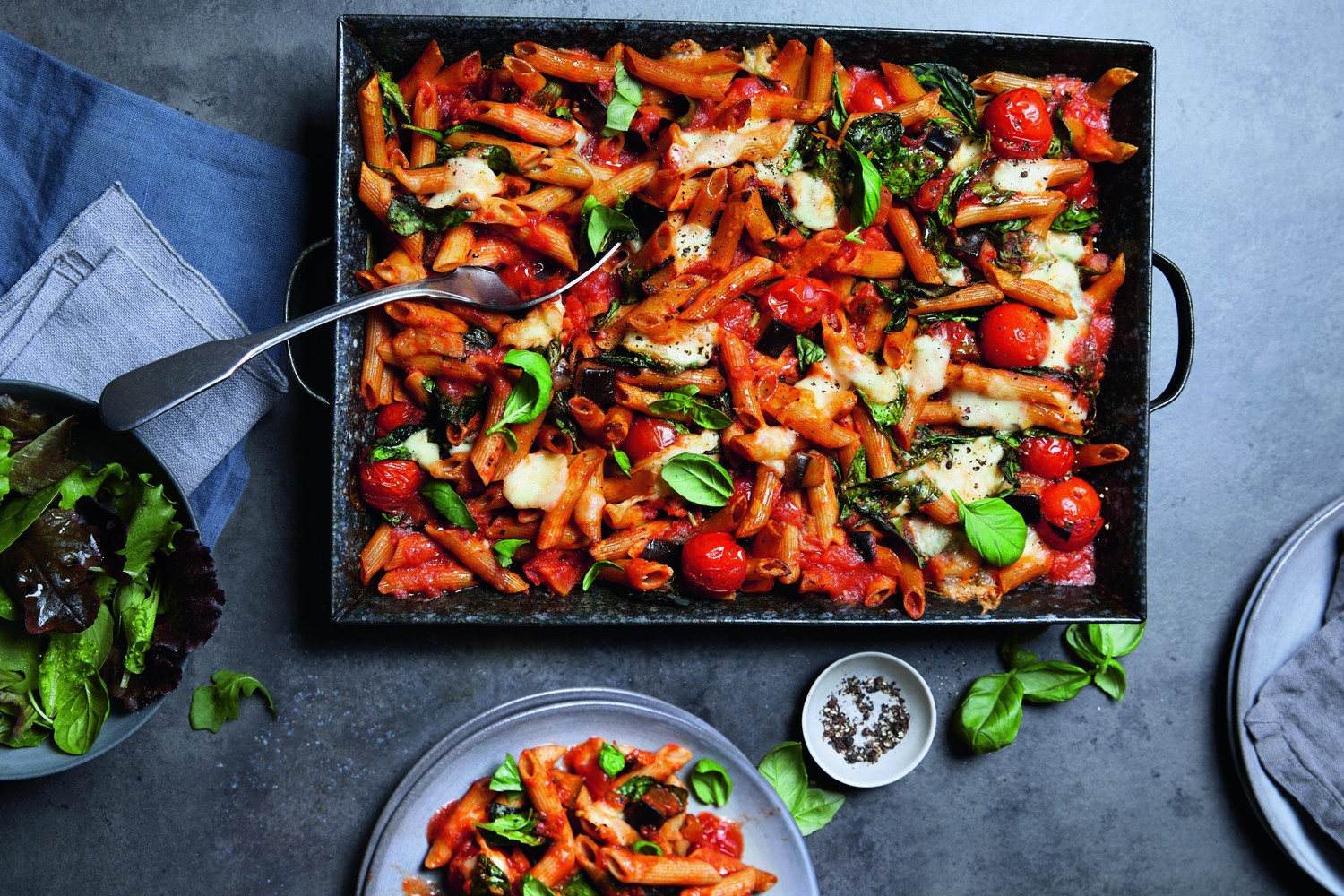 Very veggie pasta bake