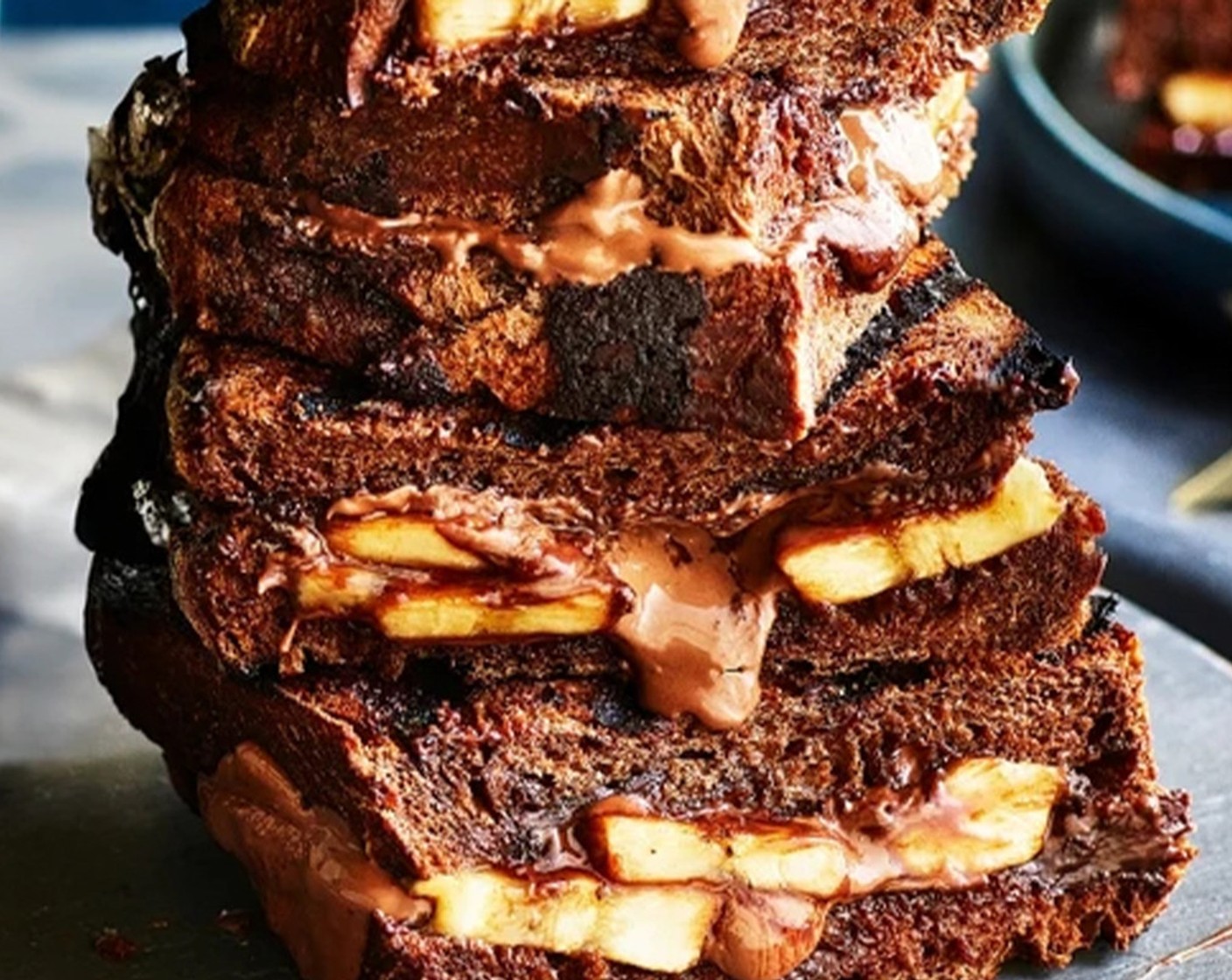 step 3 Top with another slice of sourdough, then toast in a griddle pan until the chocolate melts.