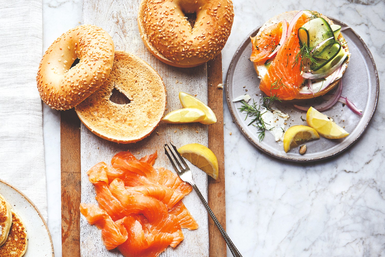 Ultimate diy smoked salmon bagels