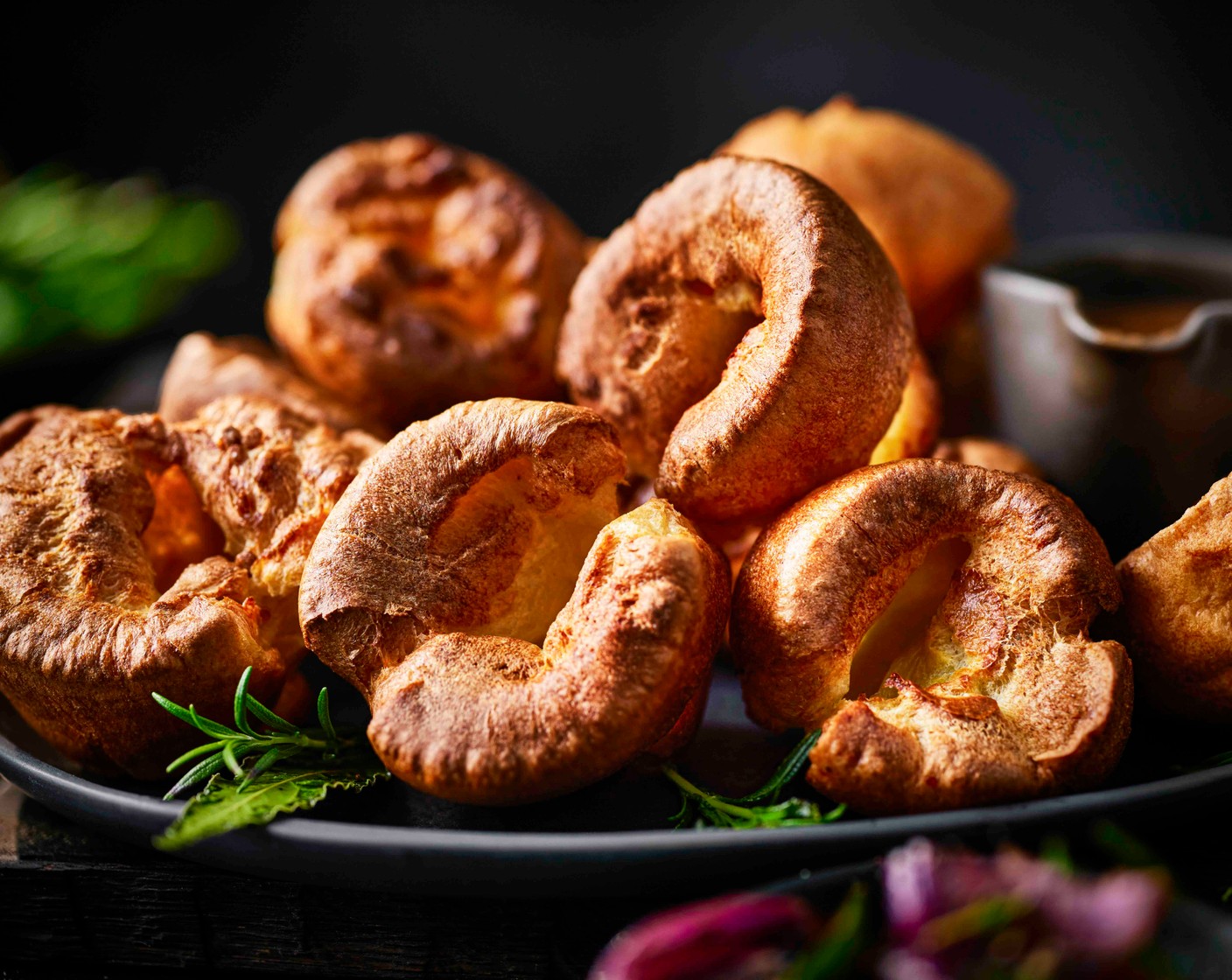 step 5 If you’d like to make these ahead, leave the Yorkshire puddings to cool once baked and then store in an airtight container or freezer bag for 1 month. When you’re ready to bake, preheat the oven to 200°C/180°C fan/gas mark 6 and bake for 8-10 minutes, until piping hot.