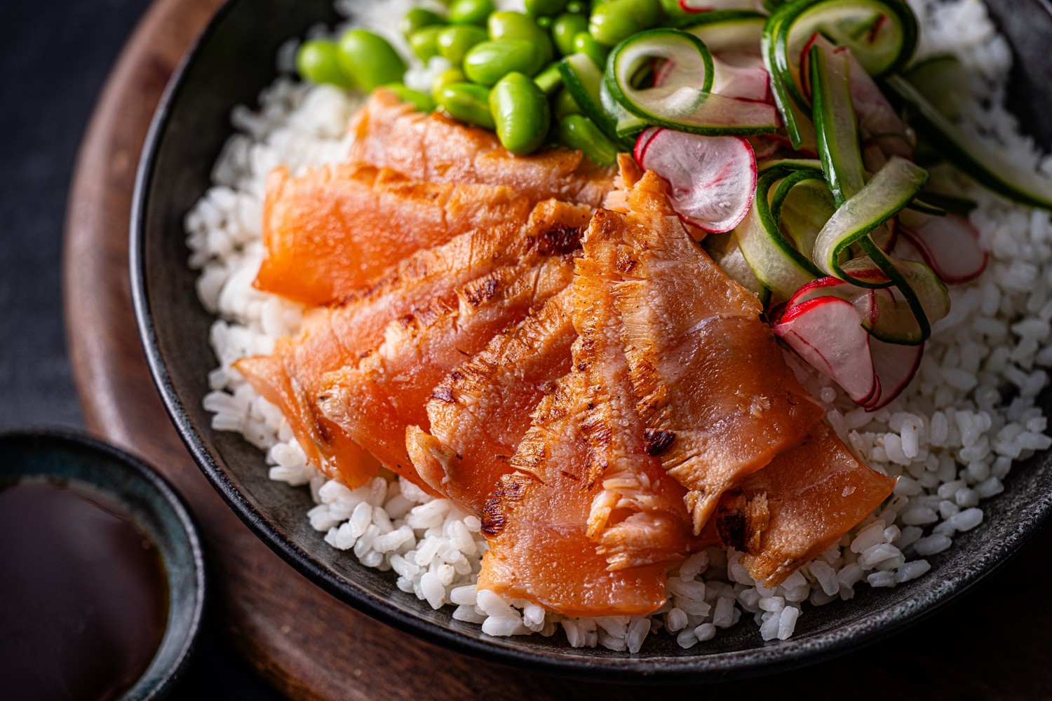 Salmon sushi bowls recipe