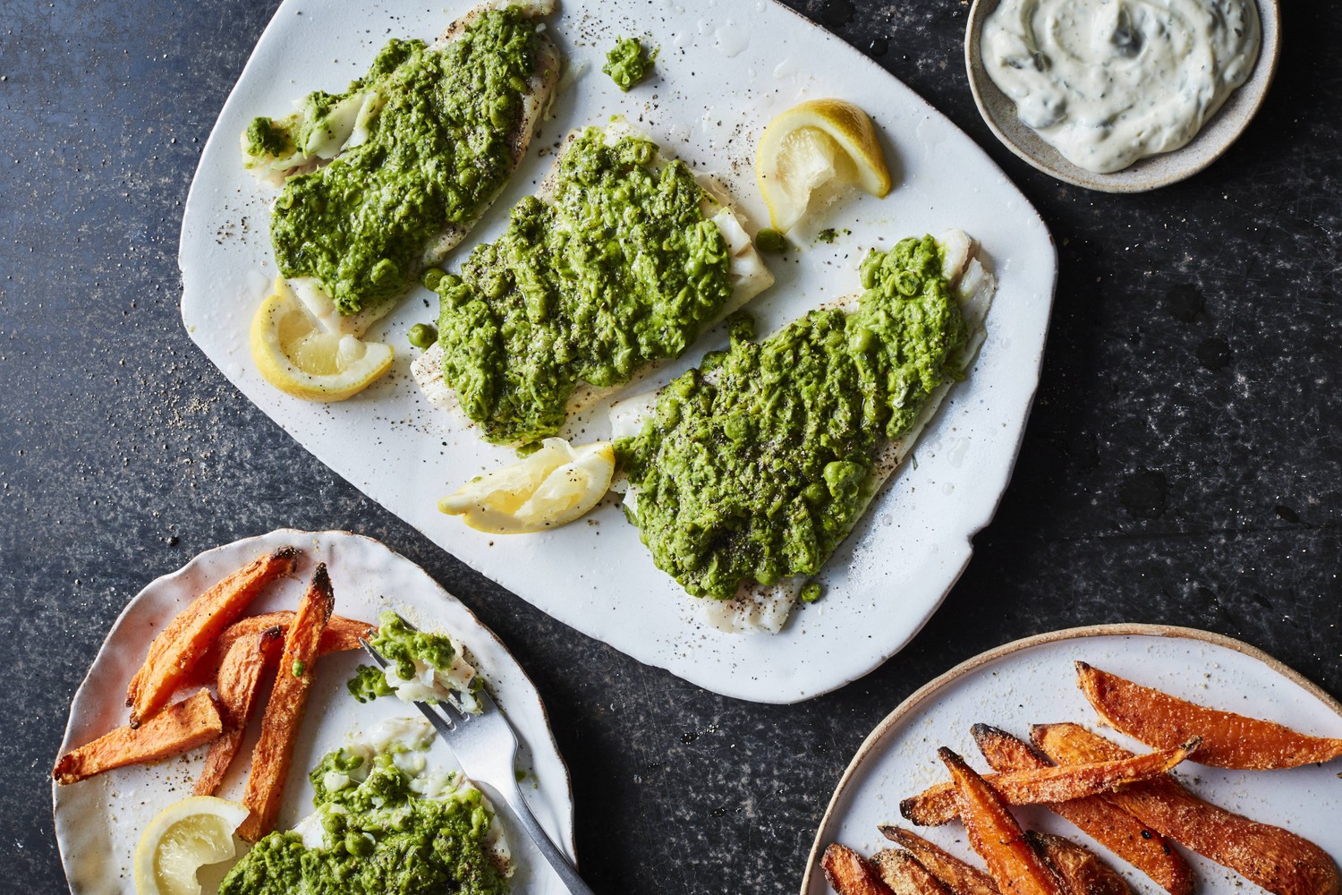 Lighter cod and chips