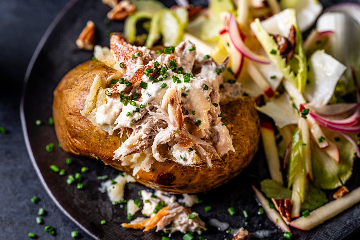 Mackerel jacket potato recipe