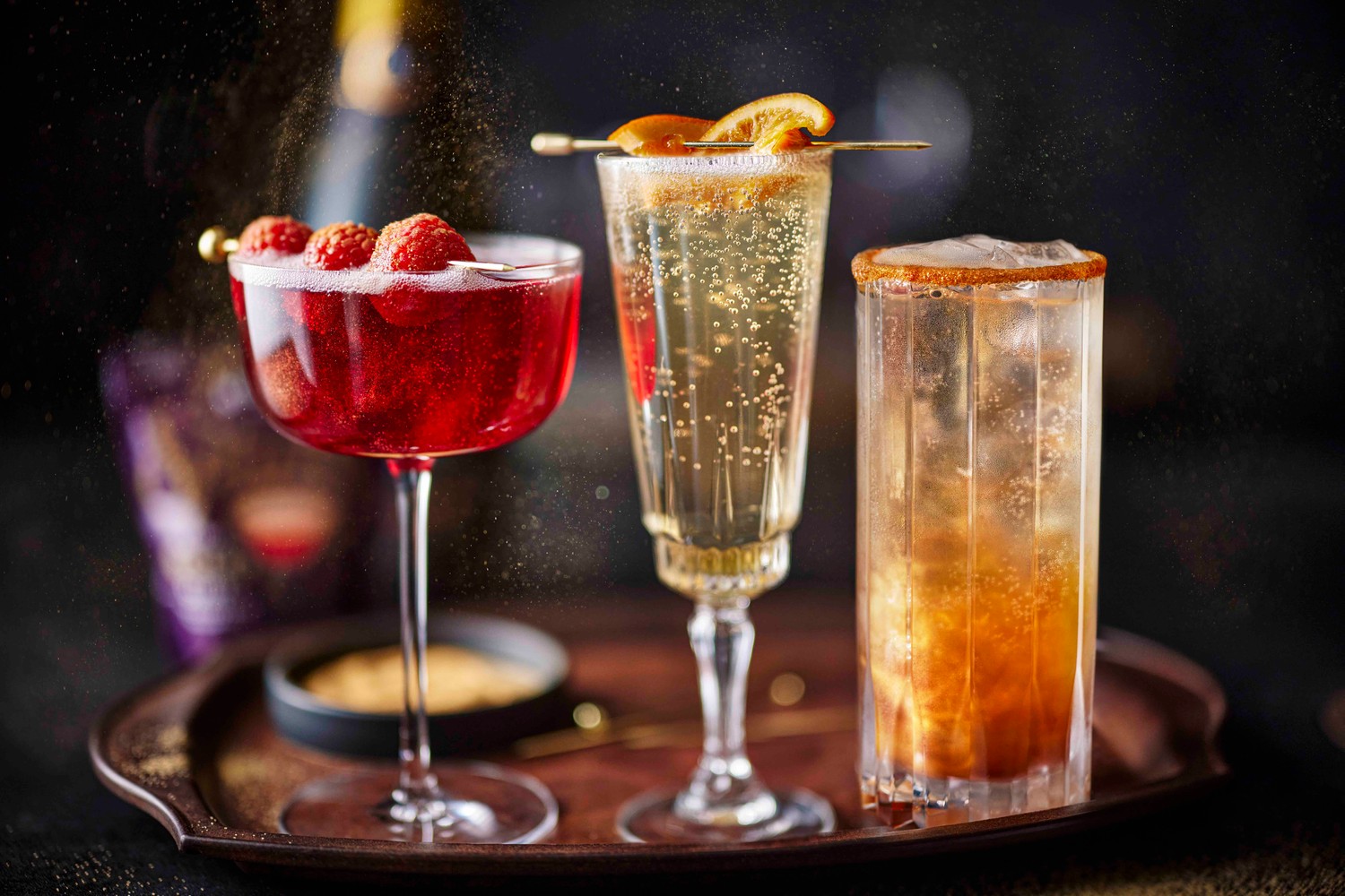 Christmas Prosecco cocktails