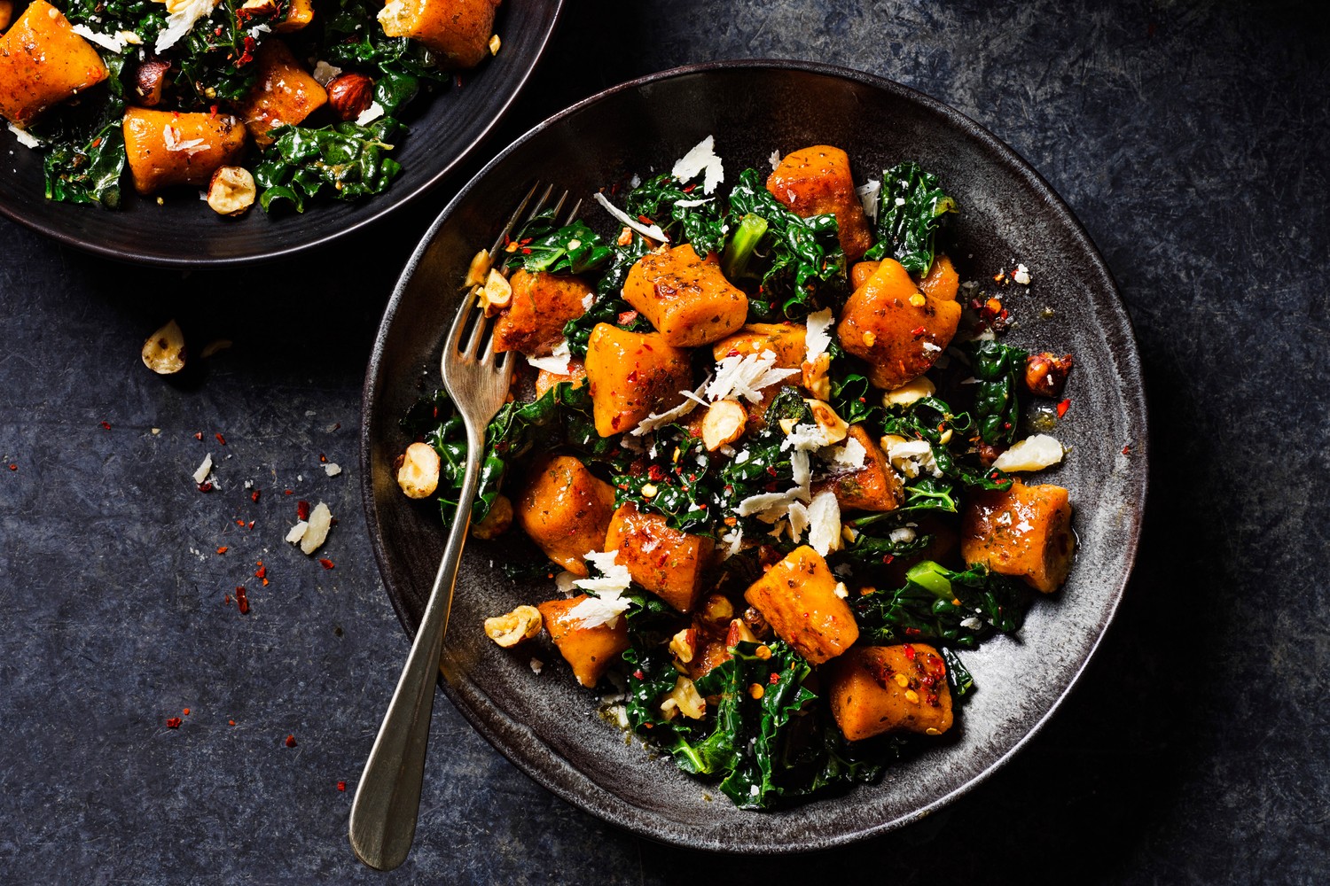 Carrot and swede gnocchi