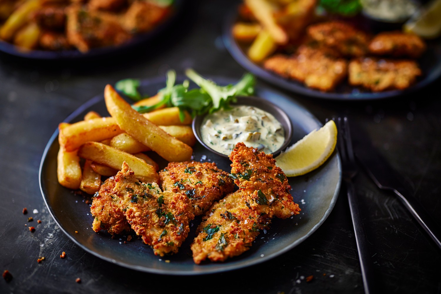 Crispy parmesan chicken nuggets