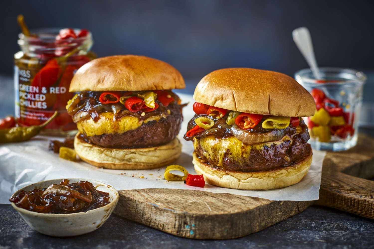 Best-ever loaded burgers