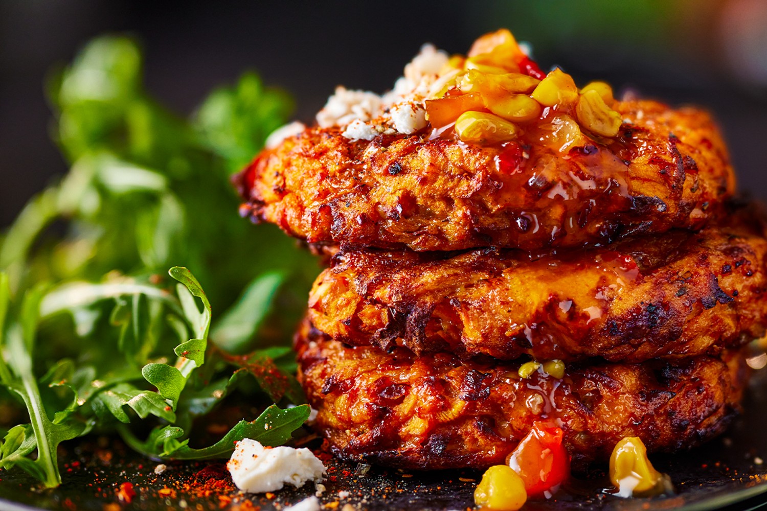 Air fryer sweet potato fritters recipe