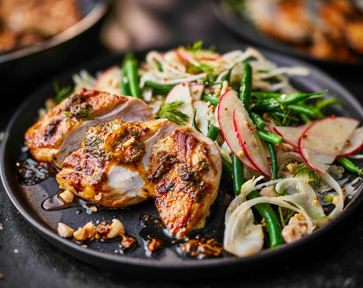 step 4 Serve the chicken breasts alongside the slaw.