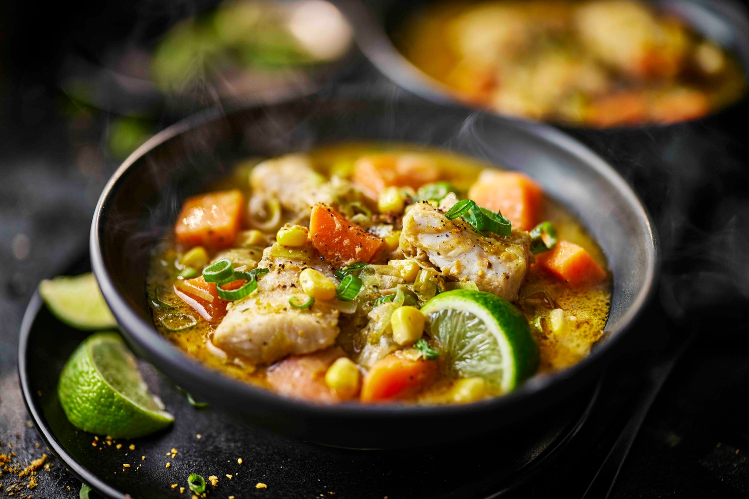 Coconut and lime chowder