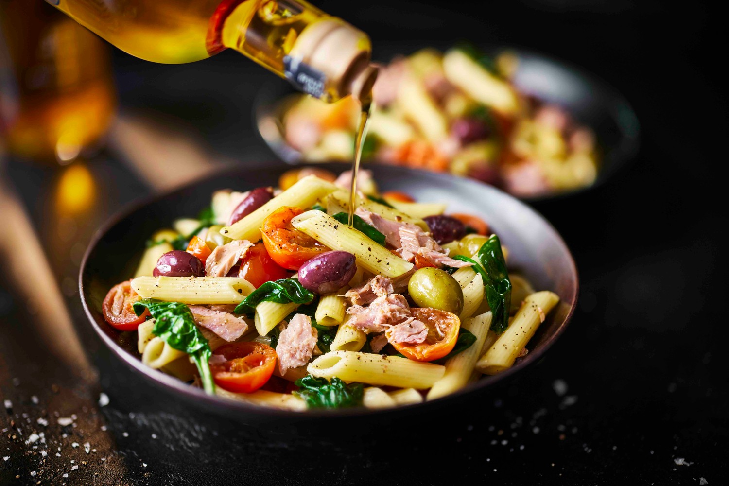 Mediterranean-style tuna and olive pasta recipe