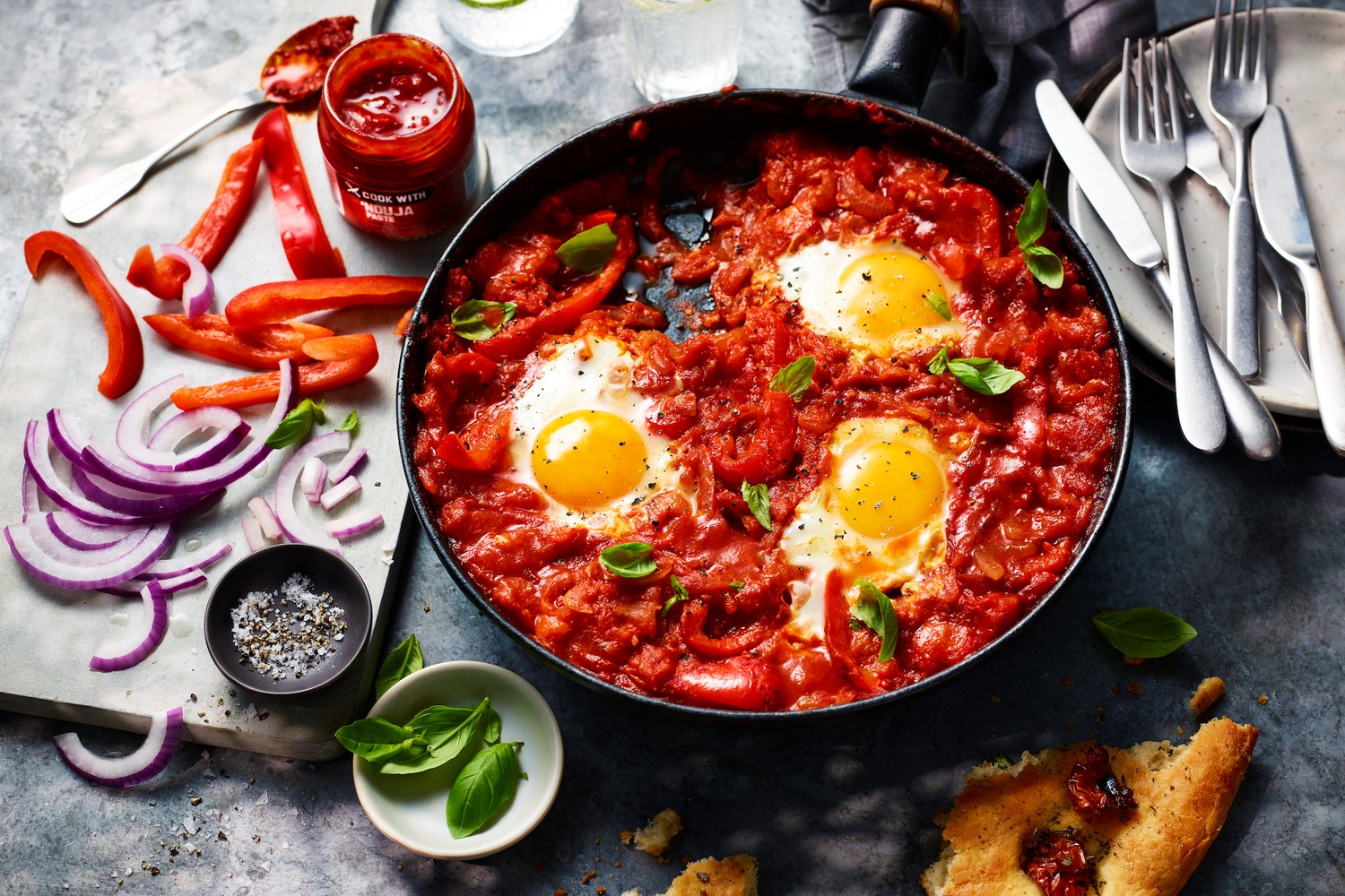 'Nduja baked eggs