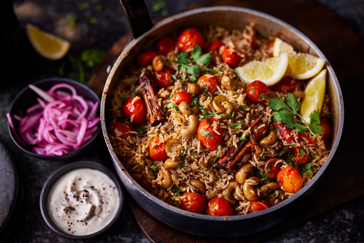 Tomato cashew and coconut pilau recipe