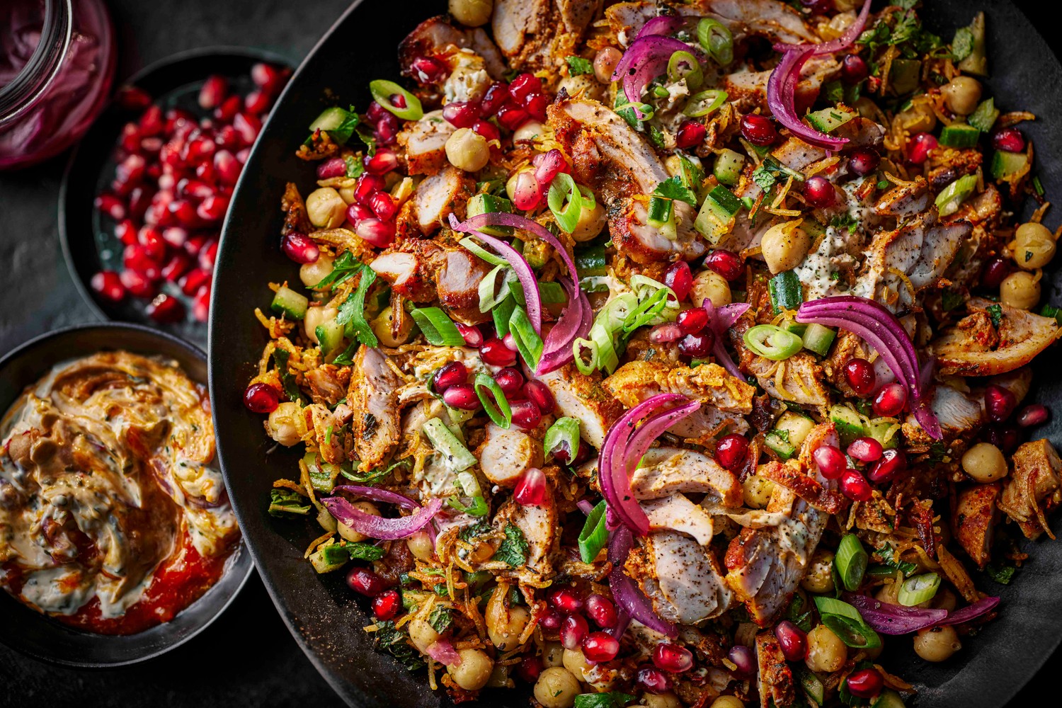 Tandoori chicken crispy rice salad