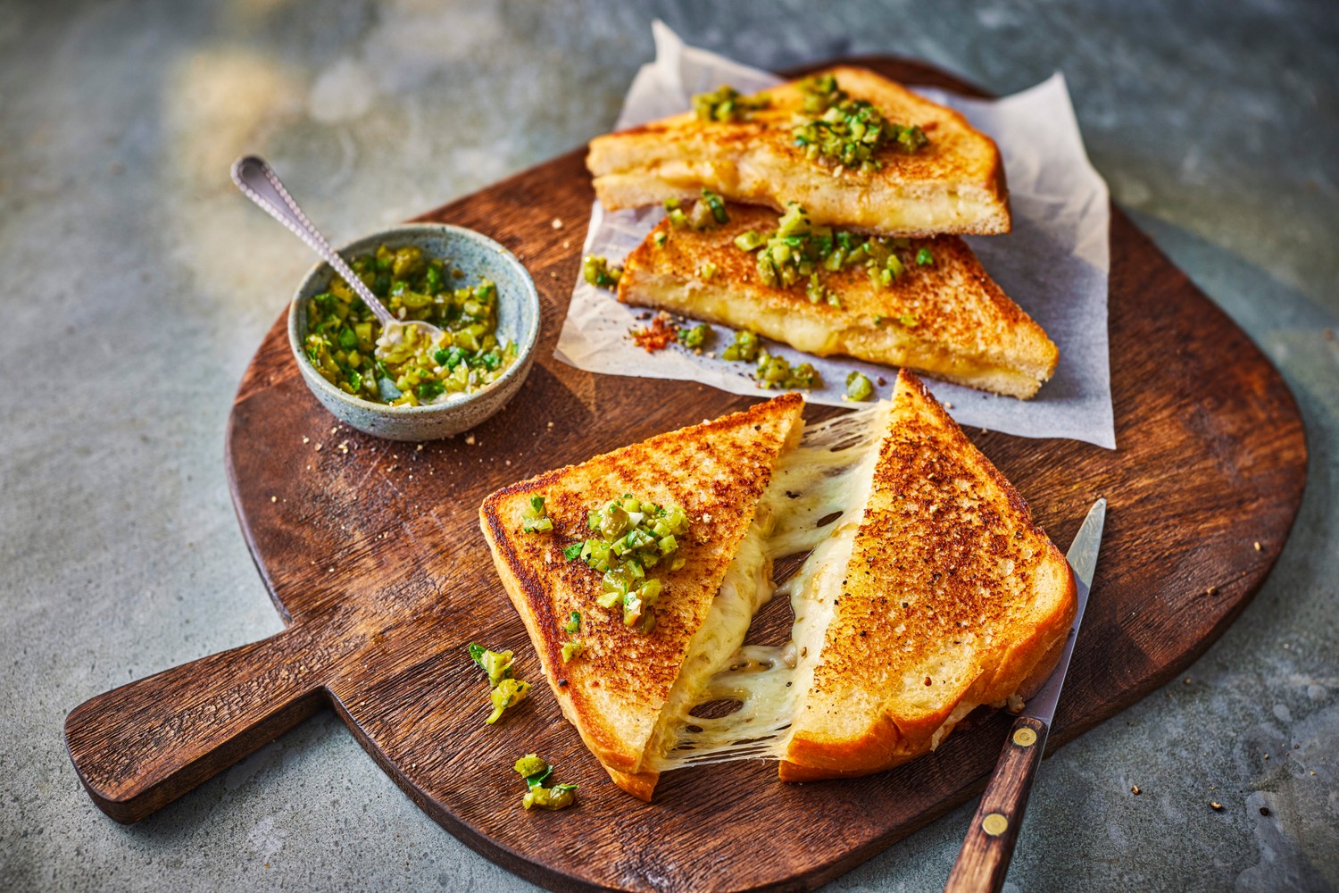 Cheese and Marmite® toastie