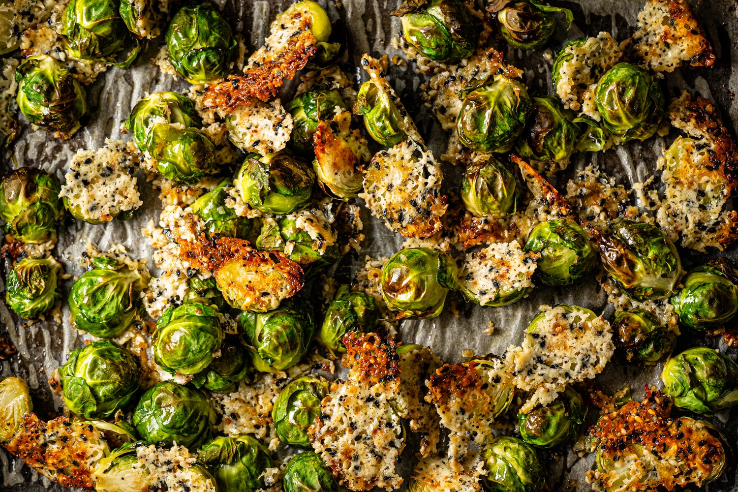 Crispy parmesan Brussels sprouts recipe