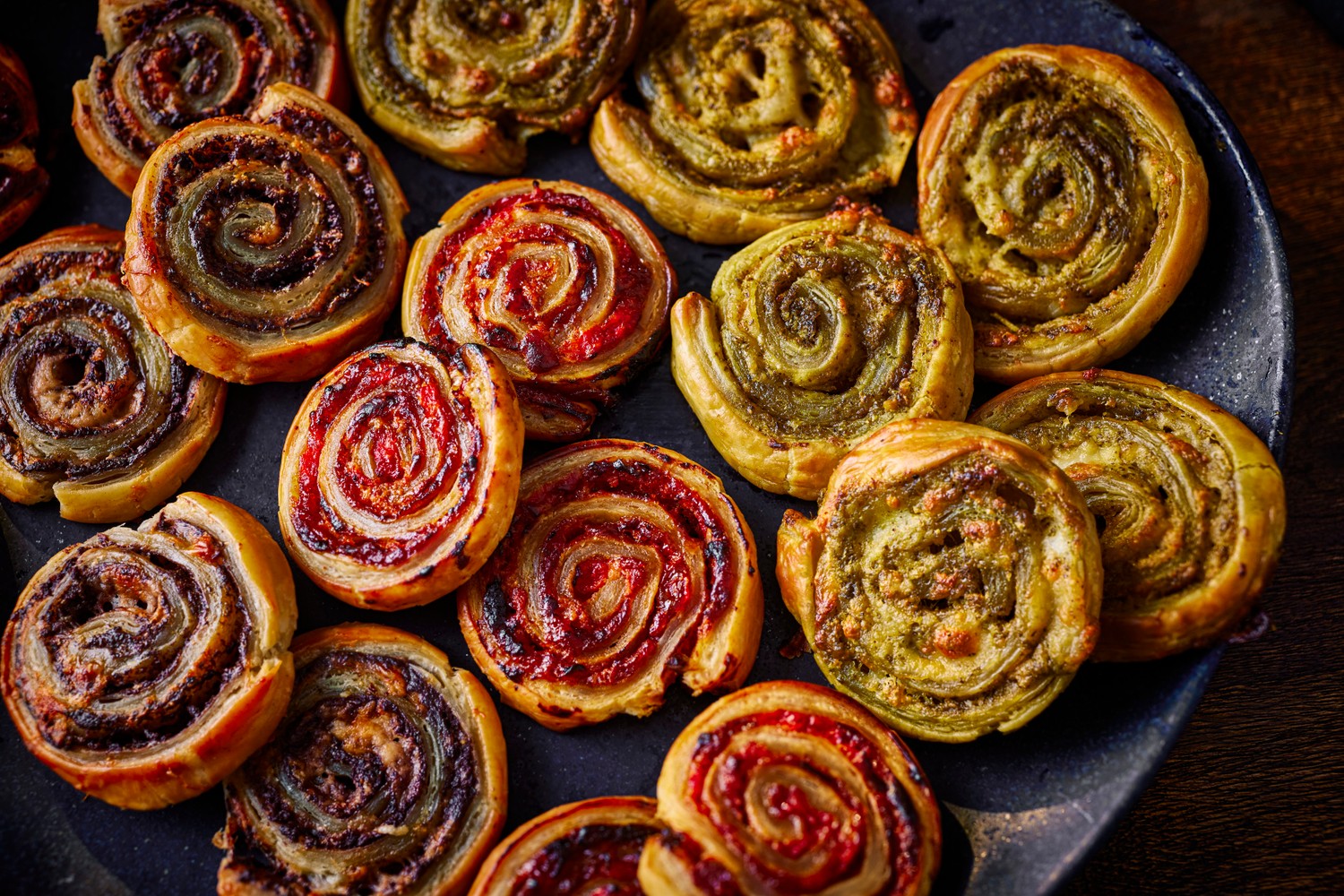Puff pastry pinwheels recipe