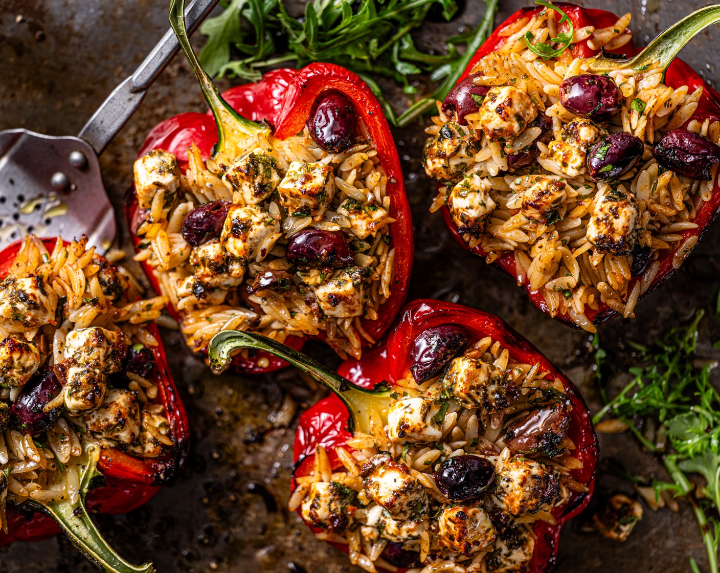 step 5 Serve alongside a rocket salad (as needed), with plenty of balsamic drizzle (to taste). Keep any leftover filling for another day, or serve on the side.