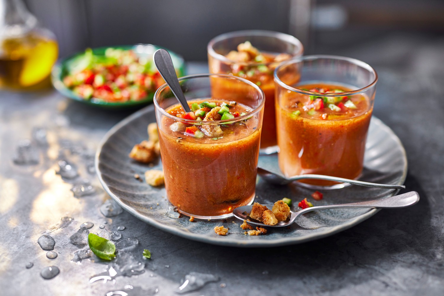 Roasted pepper gazpacho