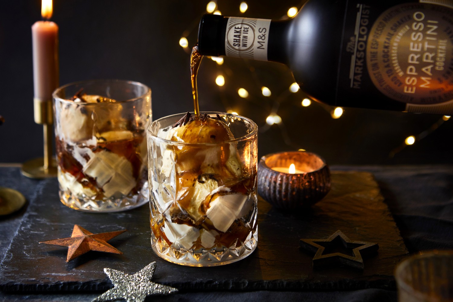 Boozy affogato