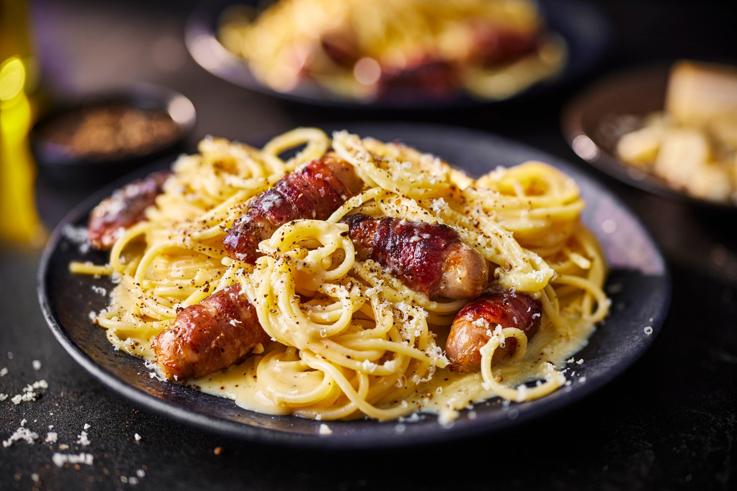 Pigs in blankets carbonara recipe
