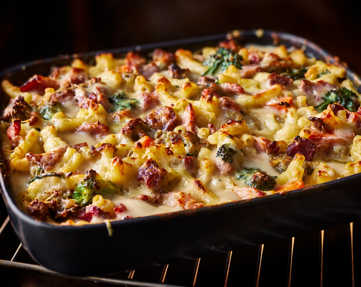 step 6 Mix well and then bake on the middle shelf for 25 minutes, until golden and bubbling.